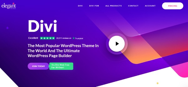 Divi Builder được biết đến với giao diện trực quan và nhiều tính năng