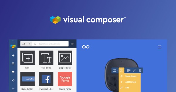 Visual Composer Website Builder cung cấp cả giao diện frontend và backend