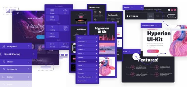 Giao diện người dùng của Oxygen Page Builder