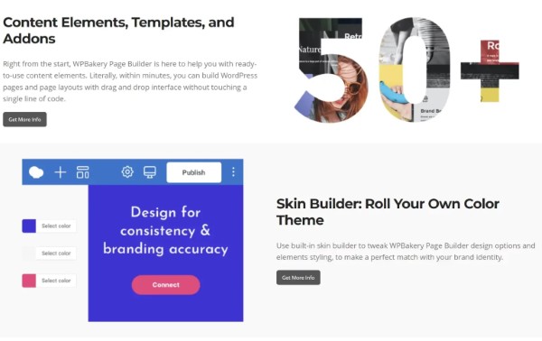 Tính năng và khả năng tùy biến của WPBakery Page Builder