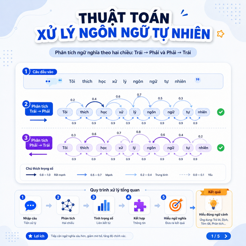 Sơ đồ hoạt động của thuật toán BERT trong phân tích ngữ cảnh câu tìm kiếm