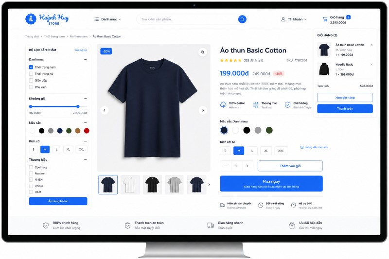 Thiết kế website bán hàng trực tuyến WooCommerce WordPress chuyên nghiệp Thiết kế website bán hàng trực tuyến WooCommerce WordPress chuyên nghiệp