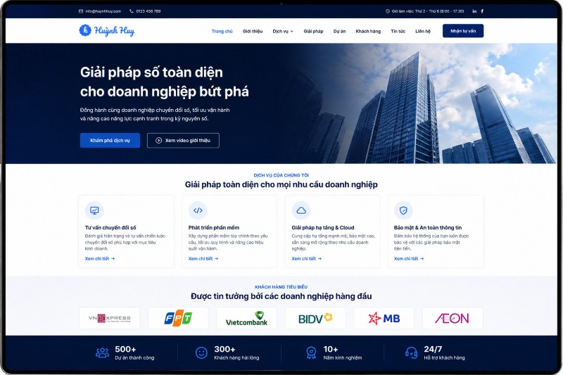 Mẫu thiết kế website giới thiệu doanh nghiệp WordPress chuẩn SEO và chuyên nghiệp Mẫu thiết kế website giới thiệu doanh nghiệp WordPress chuẩn SEO và chuyên nghiệp