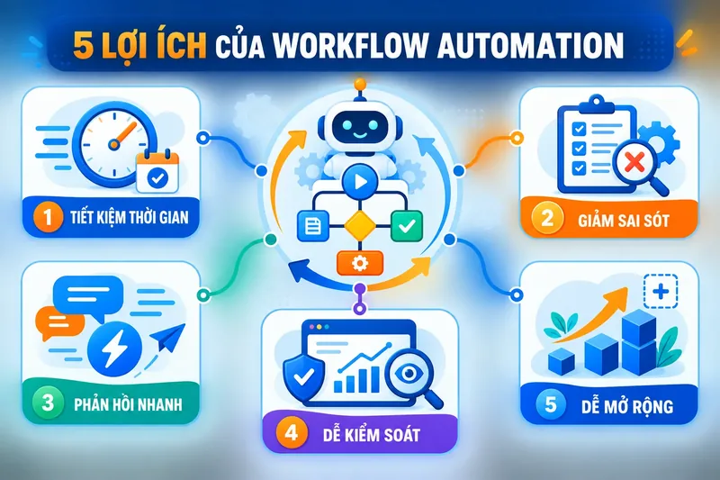 5 lợi ích của Workflow Automation đối với doanh nghiệp
