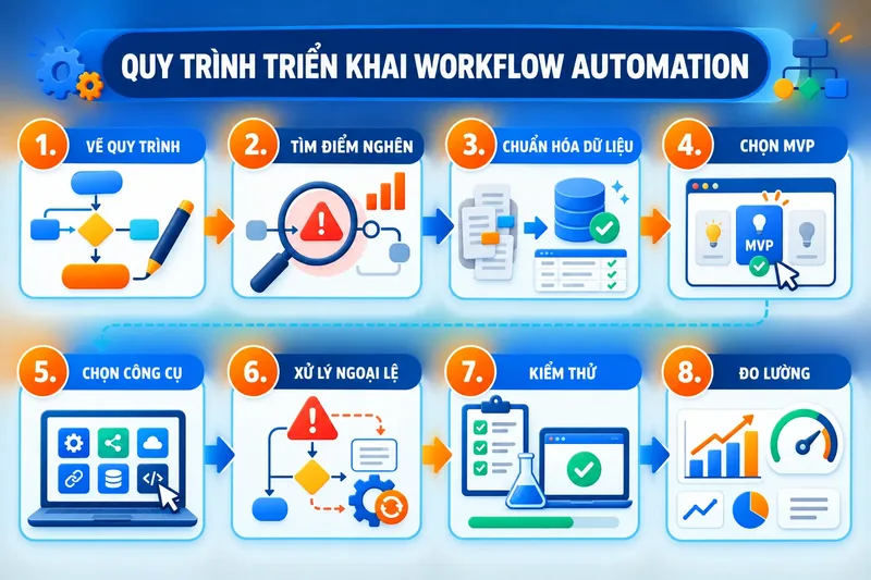 Quy trình triển khai Workflow Automation trong 8 bước